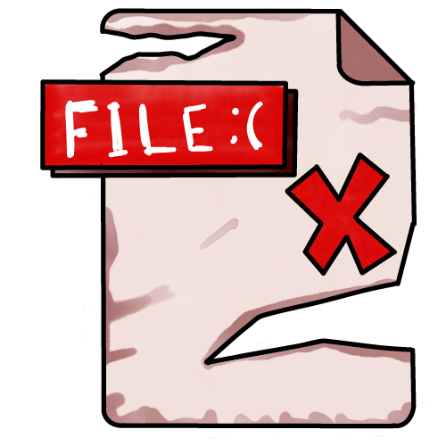 Illustration of a broken computer icon