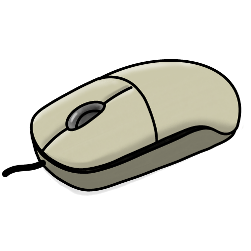 Illustration of a computer mouse
