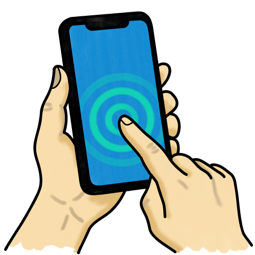 Illustration of a touchscreen