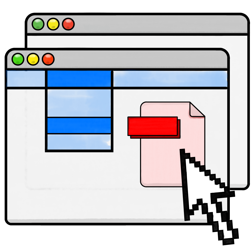 Illustration of a graphical user interface