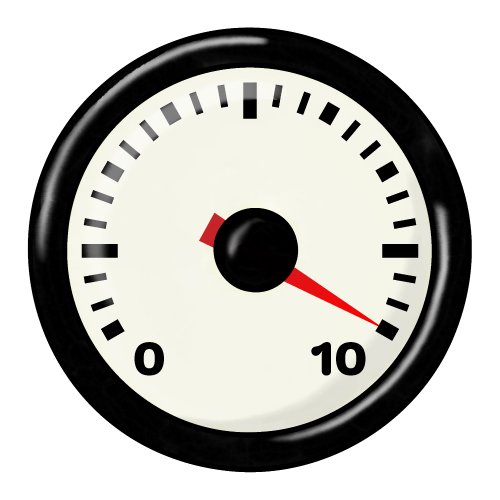 Illustration of a speedometer