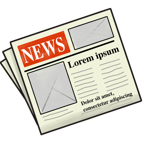 Illustration of a Newspaper
