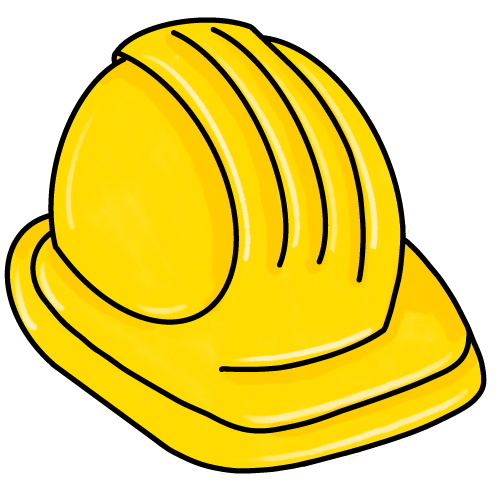 Illustration of a hard hat