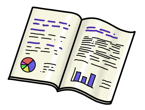 Illustration of a business report