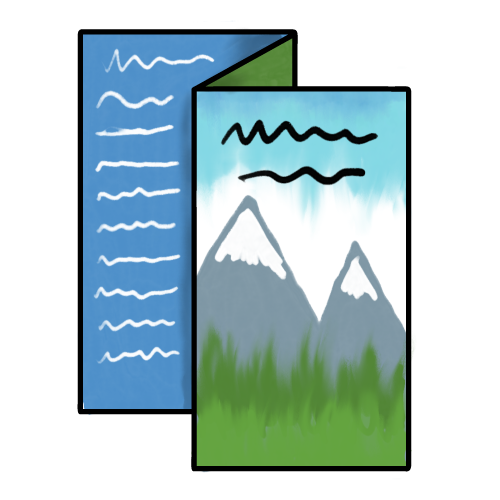 Illustration of a leaflet