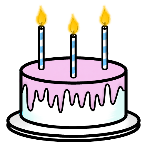 Illustration of a birthday cake