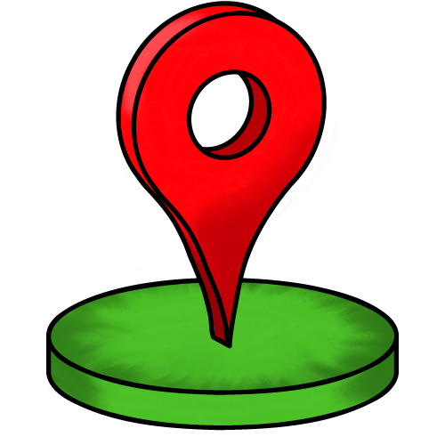 Illustration of a location pin
