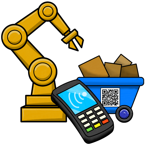 Robitic arm and card reader