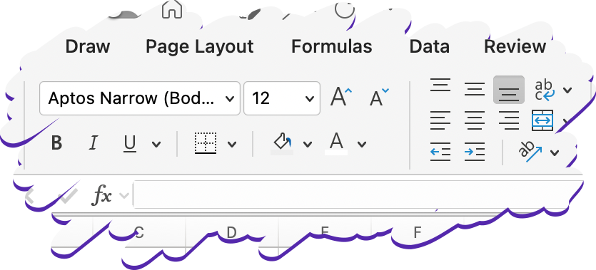 Screenshot from Excel